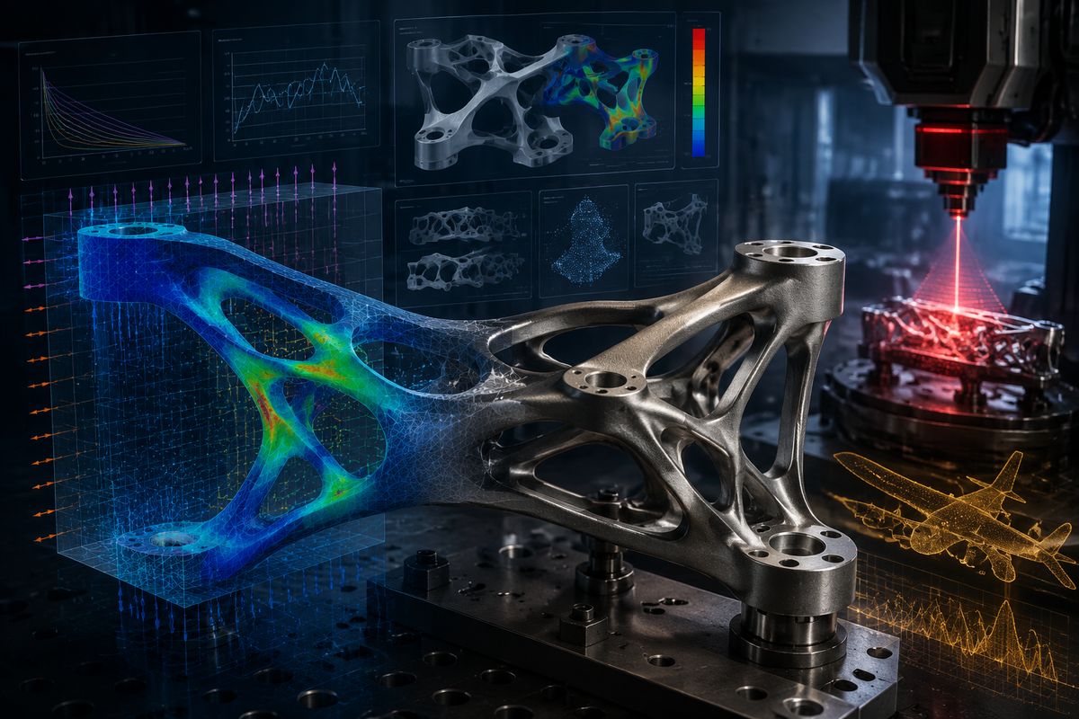 Simulation, optimization and manufacturing converging around an engineered component